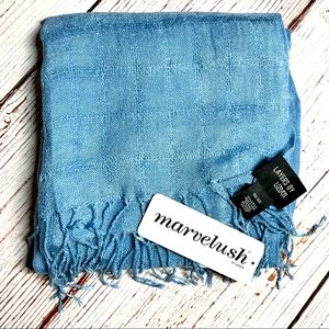 *NWT Layers by Lizden Marvelush Fringe Blue Scarf